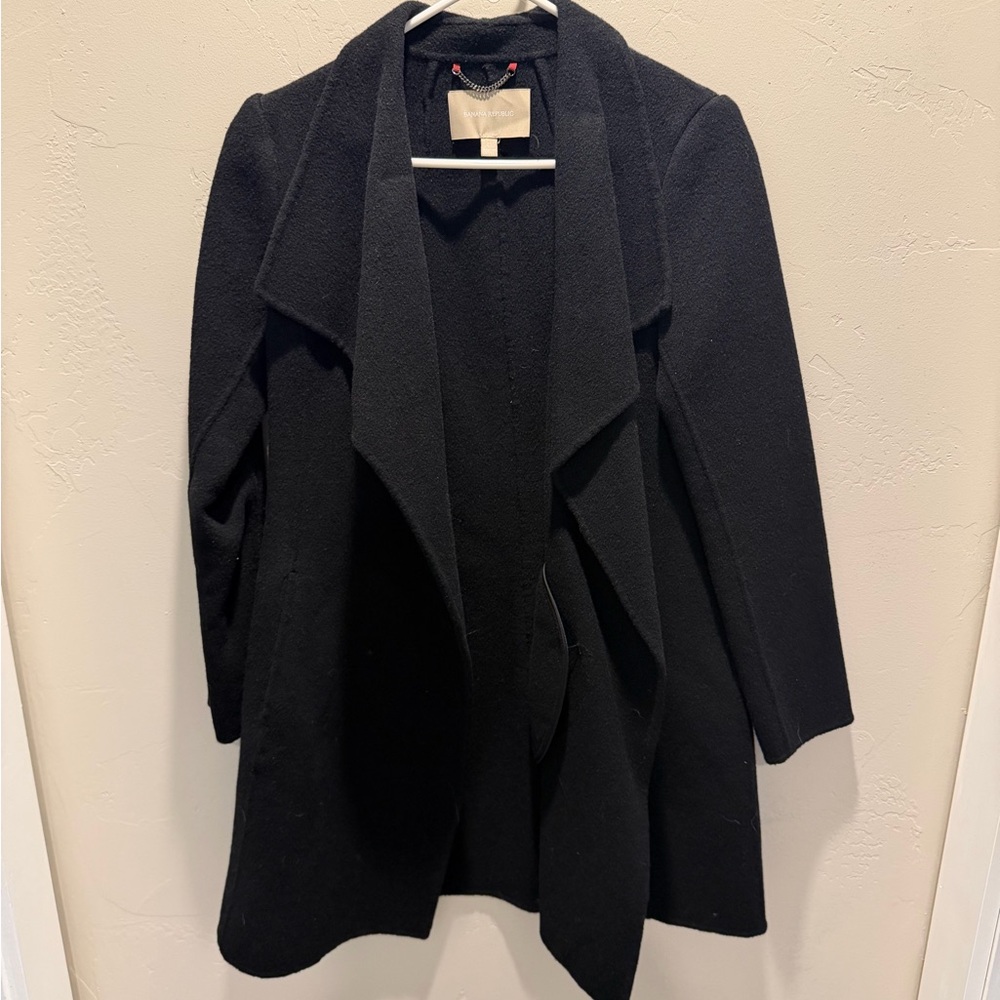 Banana Republic Elegant Black Trench Coat